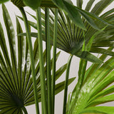 SOGA 120cm Artificial Natural Green Fan Palm Tree Fake Tropical Indoor Plant Home Office Decor