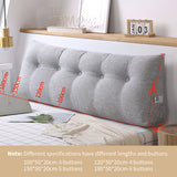 SOGA 4X 100cm Silver Triangular Wedge Bed Pillow Headboard Backrest Bedside Tatami Cushion Home Decor