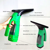 Electric Window Cleaner Wiper Green Bathroom Shower Squeegee Glass Screen Tile Car Green