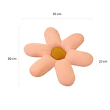 SOGA 2X Pink Daisy Flower Shape Cushion Soft Leaning Bedside Pad Floor Plush Pillow Home Decor