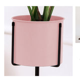 SOGA 70cm Tripod Flower Pot Plant Stand with Pink Flowerpot Holder Rack Indoor Display