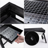 SOGA 60cm Portable Folding Thick Box-Type Charcoal Grill for Outdoor BBQ Camping