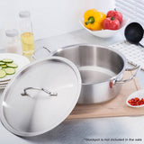 SOGA 25cm Top Grade Stockpot Lid Stainless Steel Stock pot Cover