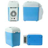 SOGA 2X 7.5L Car Small Refrigerator Cooler Box 12V Mini Fridge Cooler Warmer Blue Color