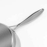 SOGA 3X Stainless Steel Fry Pan Frying Pan Induction FryPan Non Stick Interior Skillet