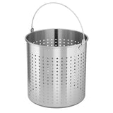 SOGA 98L 18/10 Stainless Steel Perforated Stockpot Basket Pasta Strainer with Handle