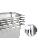 SOGA 6X Gastronorm GN Pan Full Size 1/2 GN Pan 20cm Deep Stainless Steel Tray