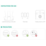 SOGA 2X Wireless Bluetooth Digital Body Fat Scale Bathroom Health Analyzer Weight White