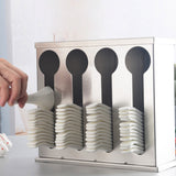 SOGA 2X Stainless Steel Buffet Restaurant Spoon Utensil Holder Storage Rack 4 Holes