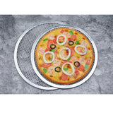 SOGA 2X 12-inch Round Seamless Aluminium Nonstick Commercial Grade Pizza Screen Baking Pan