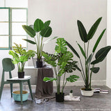 SOGA 160cm Artificial Green Indoor Traveler Banana Fake Decoration Tree Flower Pot Plant