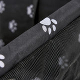 SOGA 2X Waterproof Pet Booster Car Seat Breathable Mesh Safety Travel Portable Dog Carrier Bag Black