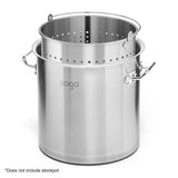 SOGA 21L 18/10 Stainless Steel Perforated Stockpot Basket Pasta Strainer with Handle