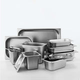 SOGA 2X Gastronorm GN Pan Full Size 1/1 GN Pan 20cm Deep Stainless Steel Tray