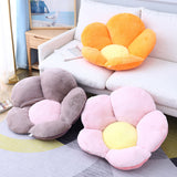 SOGA 2X Pink Whimsical Big Flower Shape Cushion Soft Leaning Bedside Pad Floor Plush Pillow Home Decor