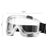 4X Clear Protective Eye Glasses Safety Windproof Lab Goggles Eyewear