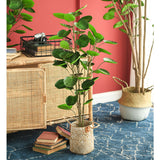 SOGA 4X 150cm Plastic Potted Polyscias Scutellaria Plant Home Garden Artificial Tree, Home Decor