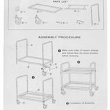 SOGA 2 Tier Stainless Steel Drink Wine Food Utility Cart 85x45x90cm Medium