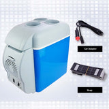 SOGA 7.5L Car Small Refrigerator Cooler Box 12V Mini Fridge Cooler Warmer Blue Color