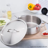 SOGA Stock Pot 23L Top Grade Thick Stainless Steel Stockpot 18/10 Without Lid