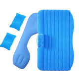 SOGA Blue Stripe Inflatable Car Mattress Portable Camping Rest Air Bed Travel Compact Sleeping Kit Essentials