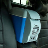 SOGA 7.5L Car Small Refrigerator Cooler Box 12V Mini Fridge Cooler Warmer Blue Color