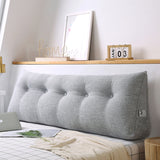 SOGA 4X 100cm Silver Triangular Wedge Bed Pillow Headboard Backrest Bedside Tatami Cushion Home Decor