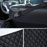 SOGA 4X Black Leather Car Storage Portable Hanging Organizer Backseat Multi-Purpose Interior Accessories Bag