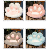 SOGA 2X Blue Paw Shape Cushion Warm Lazy Sofa Decorative Pillow Backseat Plush Mat Home Decor