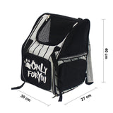 SOGA 2X Black Pet Carrier Backpack Breathable Mesh Portable Safety Travel Essentials Outdoor Bag
