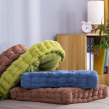 SOGA 2X Green Round Cushion Soft Leaning Plush Backrest Throw Seat Pillow Home Office Decor