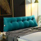 SOGA 120cm Blue Green Triangular Wedge Bed Pillow Headboard Backrest Bedside Tatami Cushion Home Decor