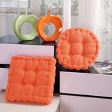 SOGA 4X Orange Round Cushion Soft Leaning Plush Backrest Throw Seat Pillow Home Office Decor