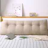 SOGA 4X 180cm Beige Triangular Wedge Bed Pillow Headboard Backrest Bedside Tatami Cushion Home Decor