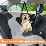 SOGA 2X 600D Oxford Cloth Waterproof Dog Car Cover Back Seat Protector Hammock Non-Slip Pet Mat Black