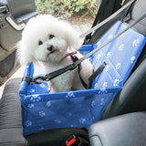 SOGA 2X Waterproof Pet Booster Car Seat Breathable Mesh Safety Travel Portable Dog Carrier Bag Blue