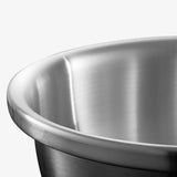 SOGA 3Pcs Deepen Matte Stainless Steel Stackable Baking Washing Mixing Bowls Set Food Storage Basin