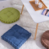 SOGA Blue Square Cushion Soft Leaning Plush Backrest Throw Seat Pillow Home Office Decor