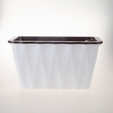 SOGA 2X 35cm Small White Rectangular Flowerpot Vegetable Herb Flower Outdoor Plastic Box Garden Decor