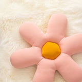 SOGA 2X Pink Daisy Flower Shape Cushion Soft Leaning Bedside Pad Floor Plush Pillow Home Decor