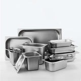 SOGA Gastronorm GN Pan Full Size 1/2 GN Pan 15cm Deep Stainless Steel With Lid