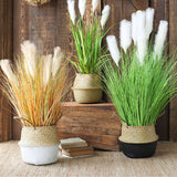 SOGA 110cm Artificial Indoor Potted Reed Bulrush Grass Tree Fake Plant Simulation Decorative