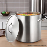 SOGA 25cm Top Grade Stockpot Lid Stainless Steel Stock pot Cover