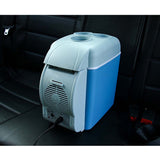 SOGA 7.5L Car Small Refrigerator Cooler Box 12V Mini Fridge Cooler Warmer Blue Color