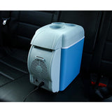 SOGA 2X 7.5L Car Small Refrigerator Cooler Box 12V Mini Fridge Cooler Warmer Blue Color