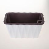 SOGA 2X 35cm Small White Rectangular Flowerpot Vegetable Herb Flower Outdoor Plastic Box Garden Decor