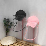 4X Outdoor Protection Hat Anti-Fog Pollution Dust Saliva Protective Cap Full Face HD Shield Cover Kids Red