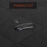 SOGA 2X 600D Oxford Cloth Waterproof Dog Car Cover Back Seat Protector Hammock Non-Slip Pet Mat Black