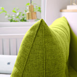 SOGA 180cm Green Triangular Wedge Bed Pillow Headboard Backrest Bedside Tatami Cushion Home Decor