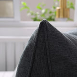 SOGA 150cm Dark Grey Triangular Wedge Bed Pillow Headboard Backrest Bedside Tatami Cushion Home Decor